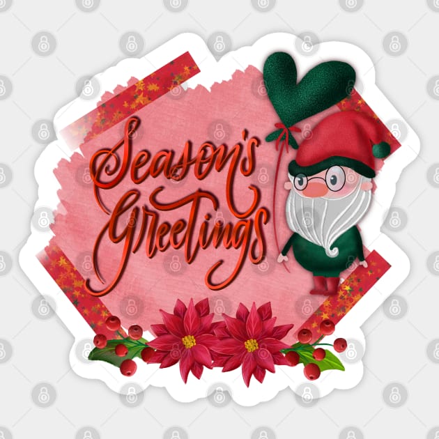 Season's greetings Sticker by PrintAmor